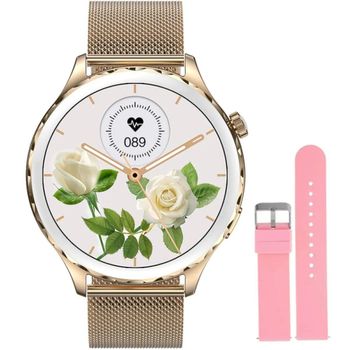 Zegarek damski Smartwatch Rubicon bransoleta różowe złoto RNCF02 z rozmowami (3).jpg